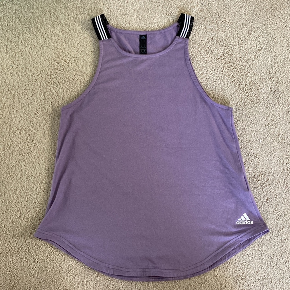 Purple Adidas Tank Top